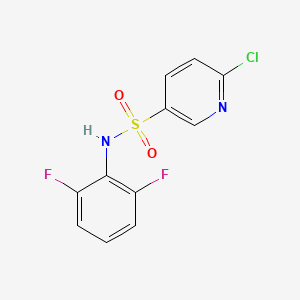 6-chloro-N-(2,6-difluorophenyl)pyridine-3-sulfonamide