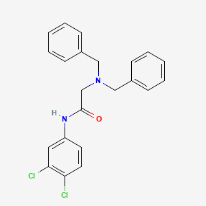 2-(dibenzylamino)-N-(3,4-dichlorophenyl)acetamide