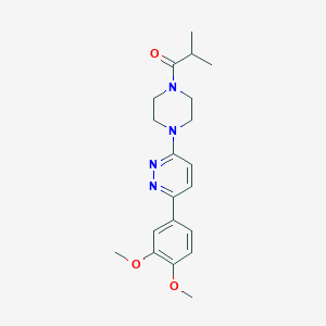 1-(4-(6-(3,4-Dimethoxyphenyl)pyridazin-3-yl)piperazin-1-yl)-2-methylpropan-1-one
