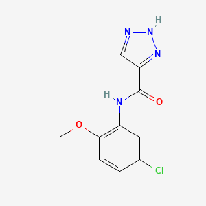molecular formula C10H9ClN4O2 B2522745 N-(5-chloro-2-methoxyphenyl)-1H-1,2,3-triazole-5-carboxamide CAS No. 1496589-34-4