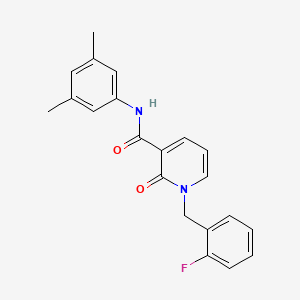 molecular formula C21H19FN2O2 B2522814 N-(3,5-dimethylphenyl)-1-(2-fluorobenzyl)-2-oxo-1,2-dihydropyridine-3-carboxamide CAS No. 946331-69-7