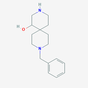 molecular formula C16H24N2O B2522840 9-Benzyl-3,9-diazaspiro[5.5]undecan-1-ol CAS No. 1800218-66-9