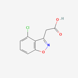 molecular formula C9H6ClNO3 B2522845 2-(4-chlorobenzo[d]isoxazol-3-yl)acetic Acid CAS No. 147253-34-7