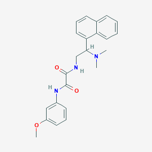 molecular formula C23H25N3O3 B2522875 N-[2-(dimethylamino)-2-(naphthalen-1-yl)ethyl]-N'-(3-methoxyphenyl)ethanediamide CAS No. 941996-20-9