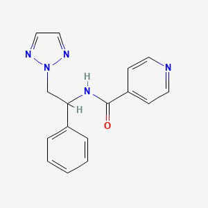 N-(1-phenyl-2-(2H-1,2,3-triazol-2-yl)ethyl)isonicotinamide