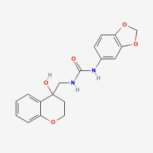 1-(Benzo[d][1,3]dioxol-5-yl)-3-((4-hydroxychroman-4-yl)methyl)urea