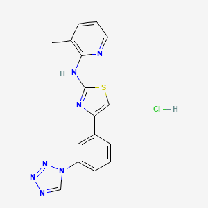 4-(3-(1H-tetrazol-1-yl)phenyl)-N-(3-methylpyridin-2-yl)thiazol-2-amine hydrochloride