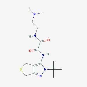 molecular formula C15H25N5O2S B2522881 N'-{2-tert-butyl-2H,4H,6H-thieno[3,4-c]pyrazol-3-yl}-N-[2-(dimethylamino)ethyl]ethanediamide CAS No. 941992-46-7