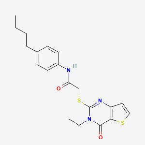 N-(4-butylphenyl)-2-({3-ethyl-4-oxo-3H,4H-thieno[3,2-d]pyrimidin-2-yl}sulfanyl)acetamide