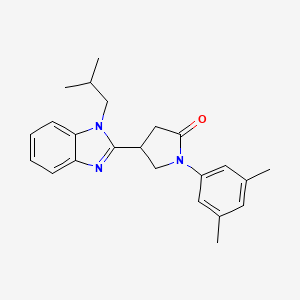 1-(3,5-dimethylphenyl)-4-(1-isobutyl-1H-benzo[d]imidazol-2-yl)pyrrolidin-2-one