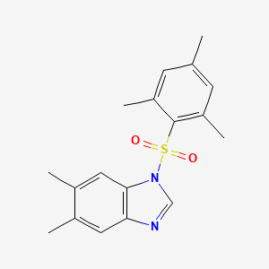 5,6-dimethyl-1-(2,4,6-trimethylbenzenesulfonyl)-1H-1,3-benzodiazole