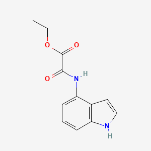 ethyl 2-((1H-indol-4-yl)amino)-2-oxoacetate