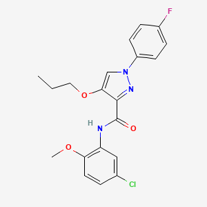 N-(5-chloro-2-methoxyphenyl)-1-(4-fluorophenyl)-4-propoxy-1H-pyrazole-3-carboxamide
