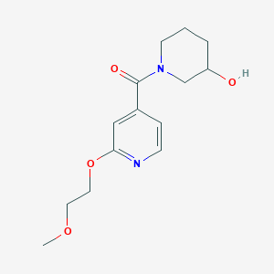 (3-Hydroxypiperidin-1-yl)(2-(2-methoxyethoxy)pyridin-4-yl)methanone