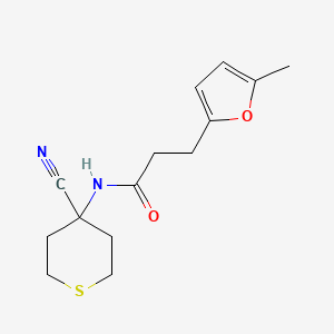 N-(4-cyanothian-4-yl)-3-(5-methylfuran-2-yl)propanamide