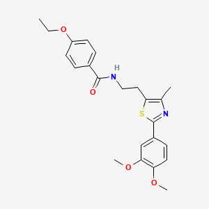 N-{2-[2-(3,4-dimethoxyphenyl)-4-methyl-1,3-thiazol-5-yl]ethyl}-4-ethoxybenzamide