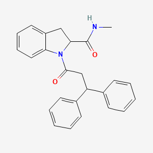 1-(3,3-diphenylpropanoyl)-N-methylindoline-2-carboxamide