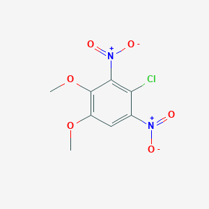 molecular formula C8H7ClN2O6 B2522915 2-Chloro-4,5-dimethoxy-1,3-dinitrobenzene CAS No. 117882-38-9