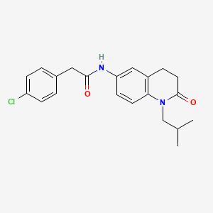 2-(4-chlorophenyl)-N-(1-isobutyl-2-oxo-1,2,3,4-tetrahydroquinolin-6-yl)acetamide