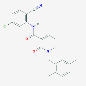 N-(5-chloro-2-cyanophenyl)-1-(2,5-dimethylbenzyl)-2-oxo-1,2-dihydropyridine-3-carboxamide