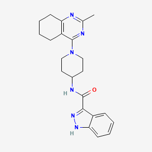 N-(1-(2-methyl-5,6,7,8-tetrahydroquinazolin-4-yl)piperidin-4-yl)-1H-indazole-3-carboxamide