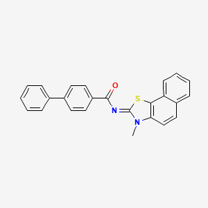 (Z)-N-(3-methylnaphtho[2,1-d]thiazol-2(3H)-ylidene)-[1,1'-biphenyl]-4-carboxamide