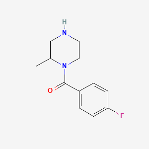 molecular formula C12H15FN2O B2522968 1-(4-Fluorobenzoyl)-2-methylpiperazine CAS No. 1240577-12-1