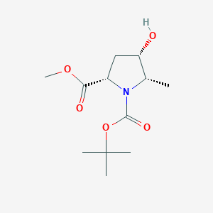 (2S,4S,5S)-1-tert-Butyl 2-methyl 4-hydroxy-5-methylpyrrolidine-1,2-dicarboxylate