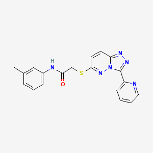 molecular formula C19H16N6OS B2523045 N-(3-methylphenyl)-2-{[3-(pyridin-2-yl)-[1,2,4]triazolo[4,3-b]pyridazin-6-yl]sulfanyl}acetamide CAS No. 868967-26-4