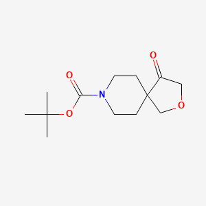 molecular formula C13H21NO4 B2523176 tert-Butyl 4-oxo-2-oxa-8-azaspiro[4.5]decane-8-carboxylate CAS No. 1801766-68-6
