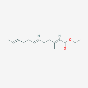 molecular formula C17H28O2 B025232 ethyl (2E,6E)-3,7,11-trimethyldodeca-2,6,10-trienoate CAS No. 19954-66-6