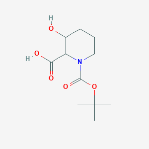 molecular formula C11H19NO5 B2523270 Rel-(2S,3R)-1-(tert-butoxycarbonyl)-3-hydroxypiperidine-2-carboxylic acid CAS No. 1367735-71-4