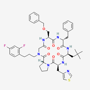 molecular formula C48H57F2N7O7S B2523275 CXCR7 modulator 1 