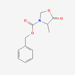 molecular formula C12H13NO4 B2523362 N-Cbz-4-methyl-5-oxooxazolidine CAS No. 117558-24-4; 37661-60-2