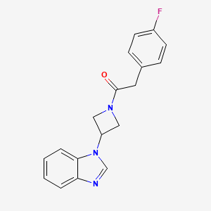1-[3-(Benzimidazol-1-yl)azetidin-1-yl]-2-(4-fluorophenyl)ethanone