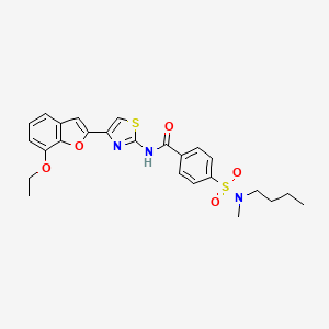 4-(N-butyl-N-methylsulfamoyl)-N-(4-(7-ethoxybenzofuran-2-yl)thiazol-2-yl)benzamide