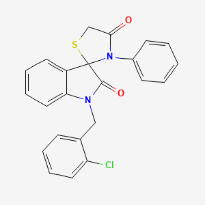 1-(2-Chlorobenzyl)-3'-phenylspiro(2,3-dihydro-1H-indole-3,2'-thiazolidine)-2,4'-dione