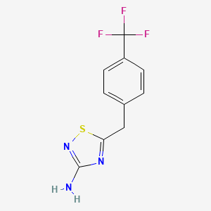 5-[[4-(Trifluoromethyl)phenyl]methyl]-1,2,4-thiadiazol-3-amine