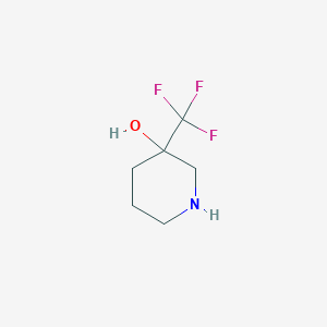 molecular formula C6H10F3NO B2523452 3-(Trifluoromethyl)piperidin-3-ol CAS No. 1052713-79-7
