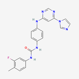 1-(4-((6-(1H-imidazol-1-yl)pyrimidin-4-yl)amino)phenyl)-3-(3-fluoro-4-methylphenyl)urea