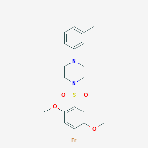 1-(4-Bromo-2,5-dimethoxybenzenesulfonyl)-4-(3,4-dimethylphenyl)piperazine