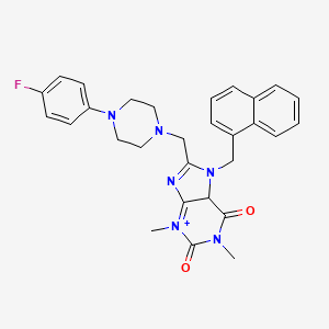 8-{[4-(4-fluorophenyl)piperazin-1-yl]methyl}-1,3-dimethyl-7-[(naphthalen-1-yl)methyl]-2,3,6,7-tetrahydro-1H-purine-2,6-dione