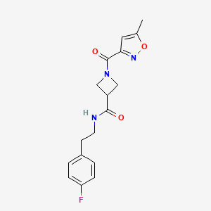 N-(4-fluorophenethyl)-1-(5-methylisoxazole-3-carbonyl)azetidine-3-carboxamide