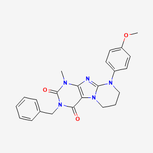 3-benzyl-9-(4-methoxyphenyl)-1-methyl-6,7,8,9-tetrahydropyrimido[2,1-f]purine-2,4(1H,3H)-dione