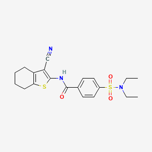 N-(3-cyano-4,5,6,7-tetrahydro-1-benzothiophen-2-yl)-4-(diethylsulfamoyl)benzamide