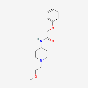 molecular formula C16H24N2O3 B2523579 N-[1-(2-Methoxyethyl)piperidin-4-YL]-2-phenoxyacetamide CAS No. 1421490-41-6