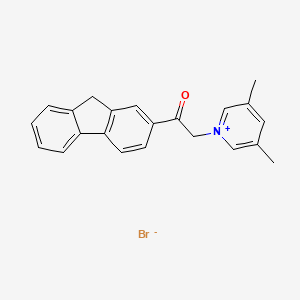B2523726 2-(3,5-dimethyl-1-pyridiniumyl)-1-(9H-2-fluorenyl)-1-ethanone bromide CAS No. 466684-64-0