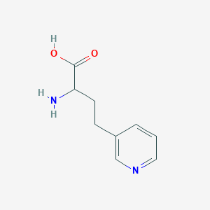molecular formula C12H17N3O3 B2523875 2-AMINO-4-(PYRIDIN-3-YL)BUTANOIC ACID CAS No. 99461-41-3