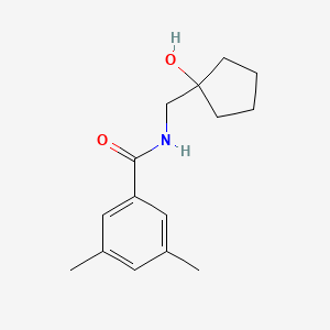 molecular formula C15H21NO2 B2523956 N-[(1-hydroxycyclopentyl)methyl]-3,5-dimethylbenzamide CAS No. 1235389-55-5