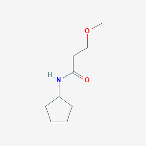 molecular formula C9H17NO2 B2524039 N-cyclopentyl-3-methoxypropanamide CAS No. 1343810-79-6